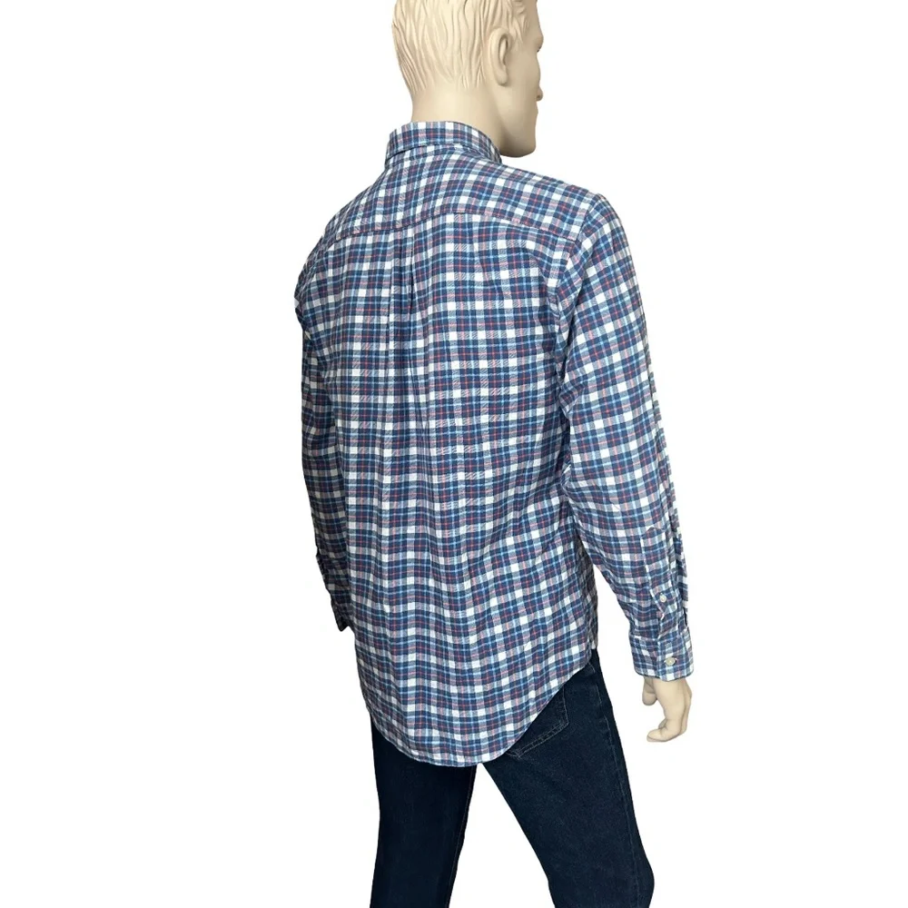 Vineyard Vines by Shep & Ian Whale Shirt Cotton Button Front Plaid Monogrammed - Picture 8 of 14